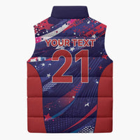 Custom United States Cricket Spirit 2026 Sleeveless Puffer Jacket World T20 Edition - Wonder Print Shop