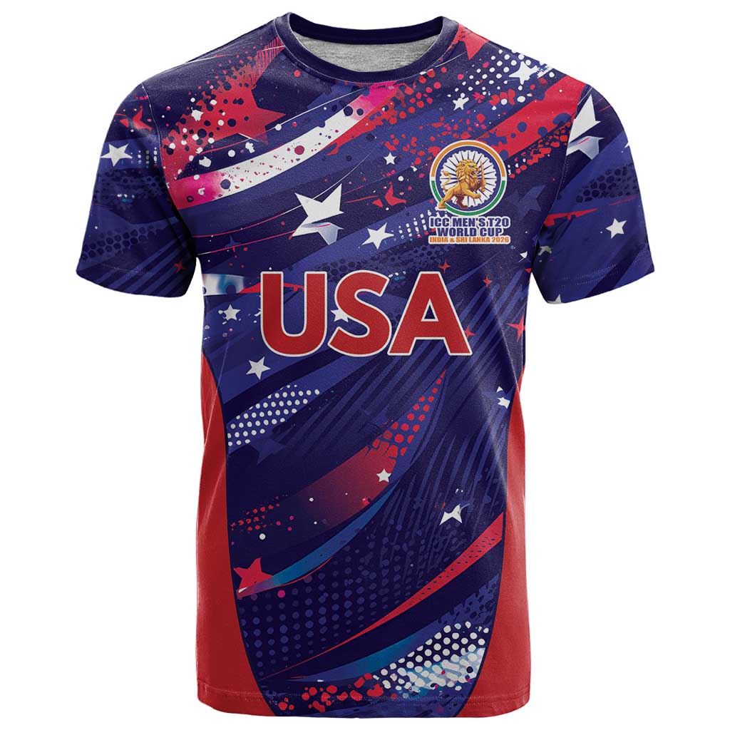 Custom United States Cricket Spirit 2026 T Shirt World T20 Edition - Wonder Print Shop