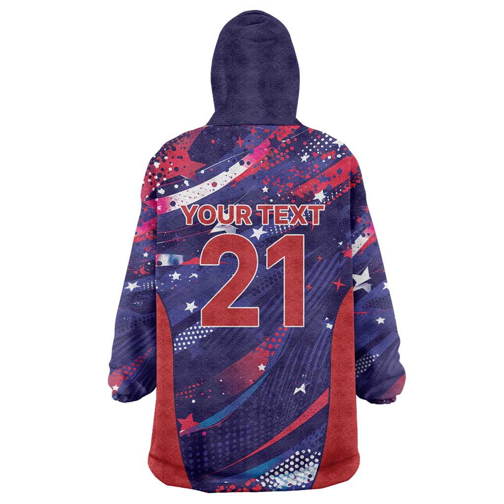 Custom United States Cricket Spirit 2026 Wearable Blanket Hoodie World T20 Edition - Wonder Print Shop