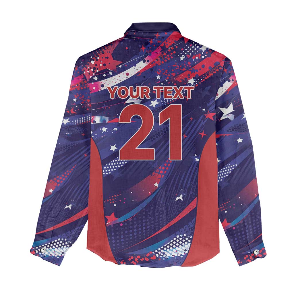 Custom United States Cricket Spirit 2026 Women Casual Shirt World T20 Edition - Wonder Print Shop