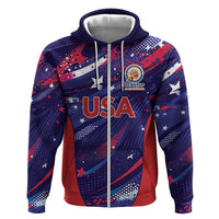 Custom United States Cricket Spirit 2026 Zip Hoodie World T20 Edition - Wonder Print Shop