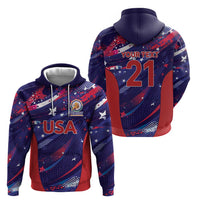 Custom United States Cricket Spirit 2026 Zip Hoodie World T20 Edition - Wonder Print Shop
