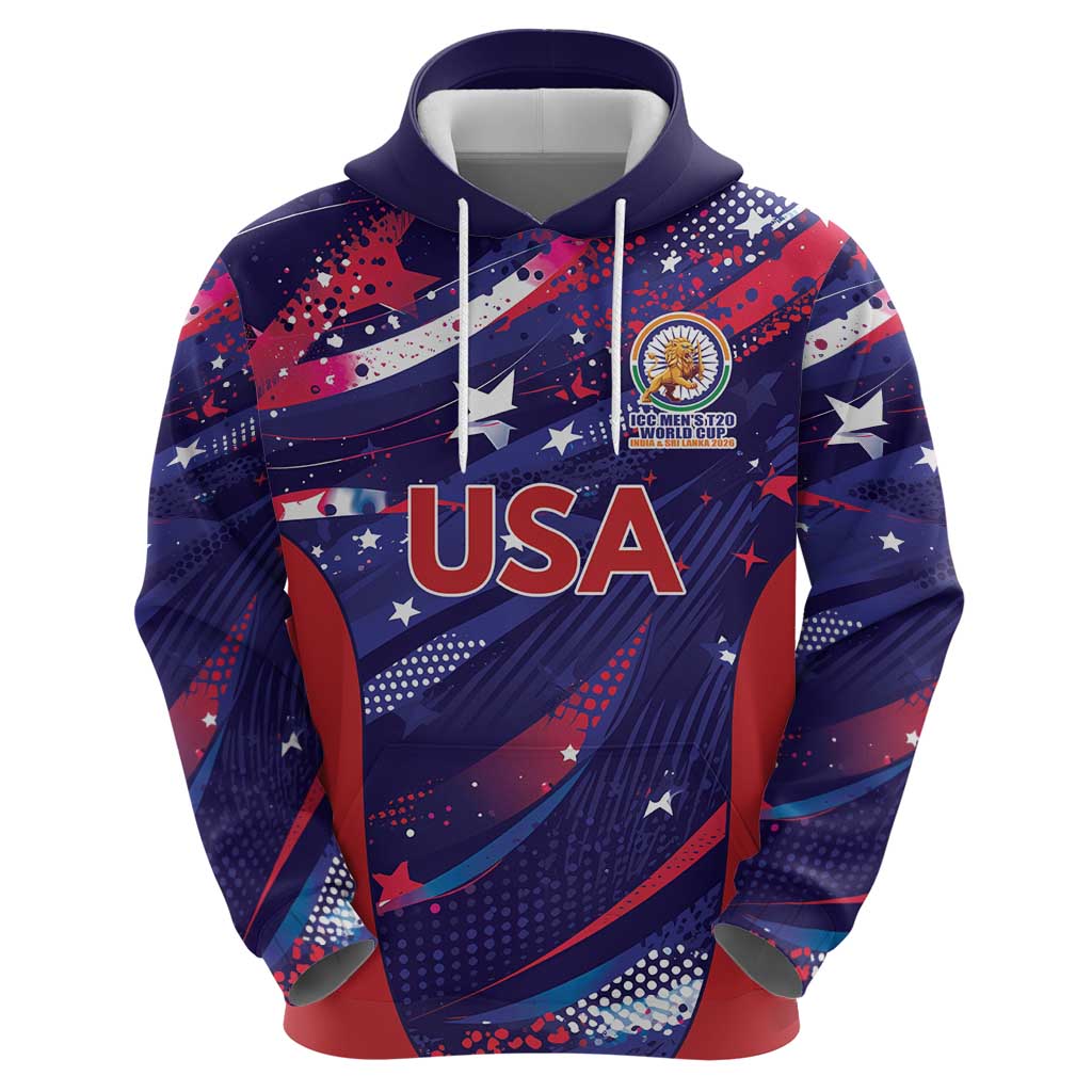 Custom United States Cricket Spirit 2026 Zip Hoodie World T20 Edition - Wonder Print Shop