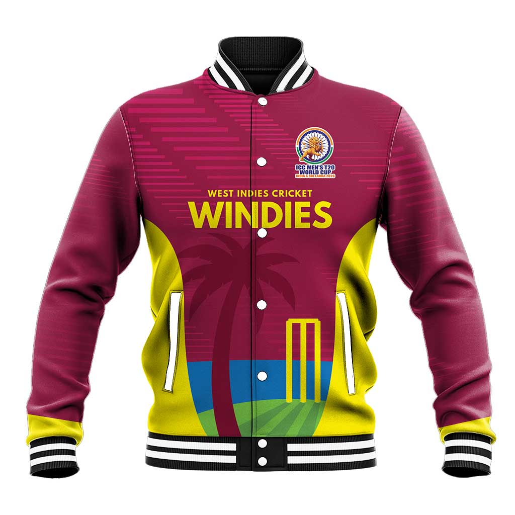 Custom West Indies Cricket Spirit 2026 Baseball Jacket World T20 Edition - Wonder Print Shop