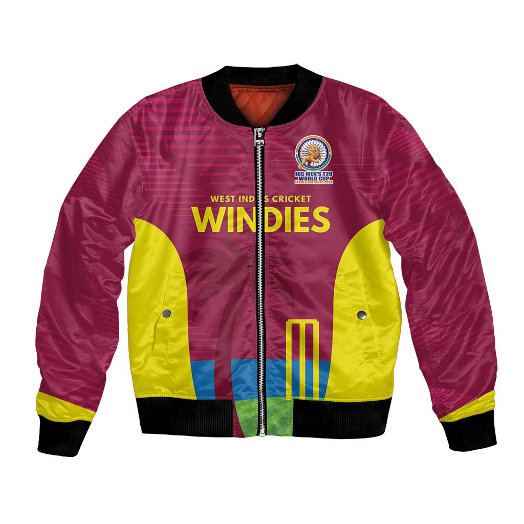 Custom West Indies Cricket Spirit 2026 Bomber Jacket World T20 Edition - Wonder Print Shop