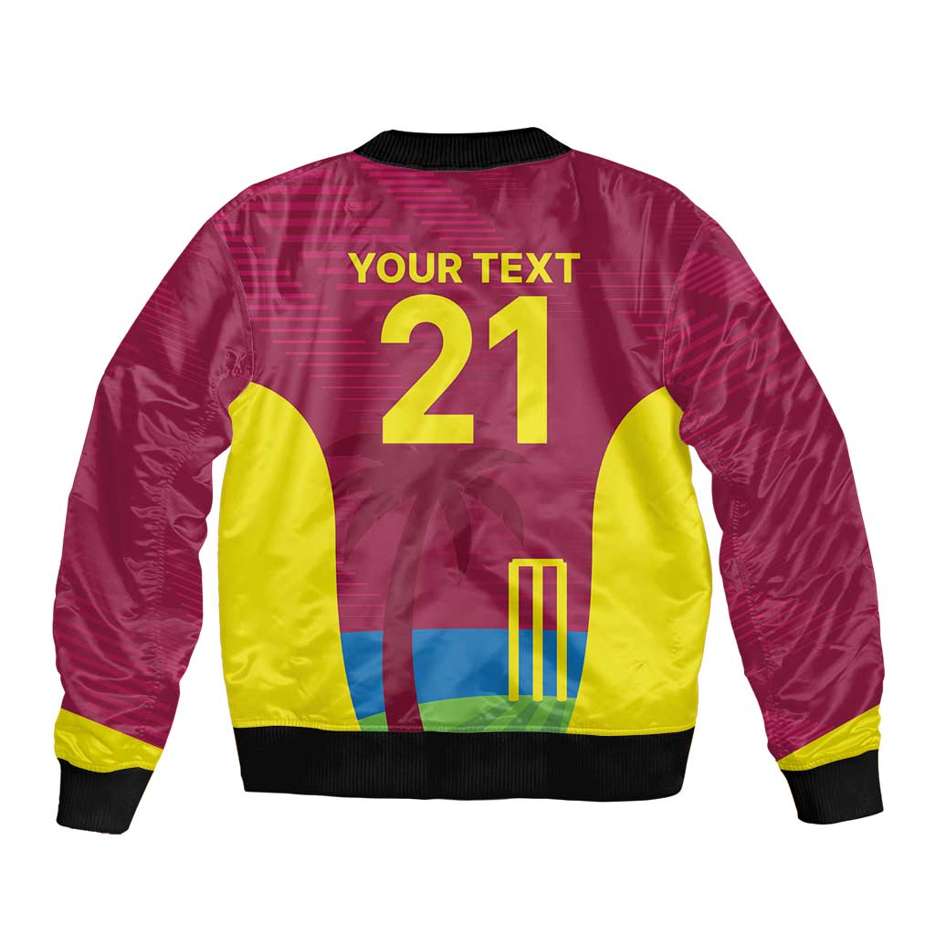 Custom West Indies Cricket Spirit 2026 Bomber Jacket World T20 Edition - Wonder Print Shop