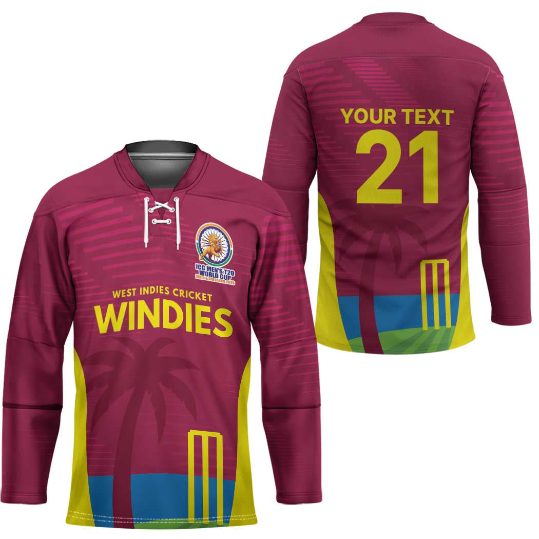 Custom West Indies Cricket Spirit 2026 Hockey Jersey World T20 Edition - Wonder Print Shop