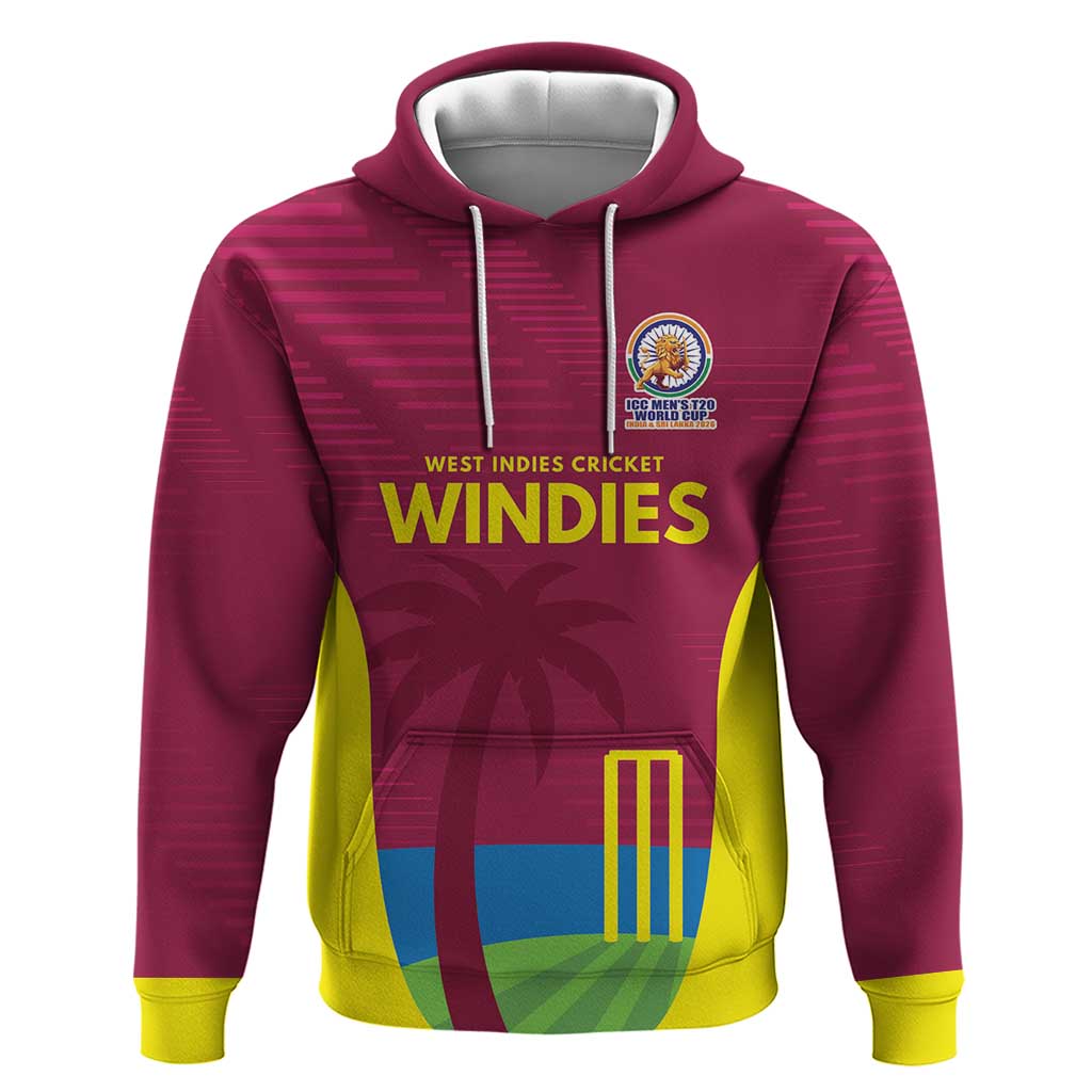 Custom West Indies Cricket Spirit 2026 Hoodie World T20 Edition - Wonder Print Shop