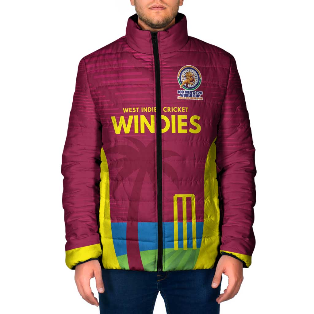 Custom West Indies Cricket Spirit 2026 Padded Jacket World T20 Edition - Wonder Print Shop