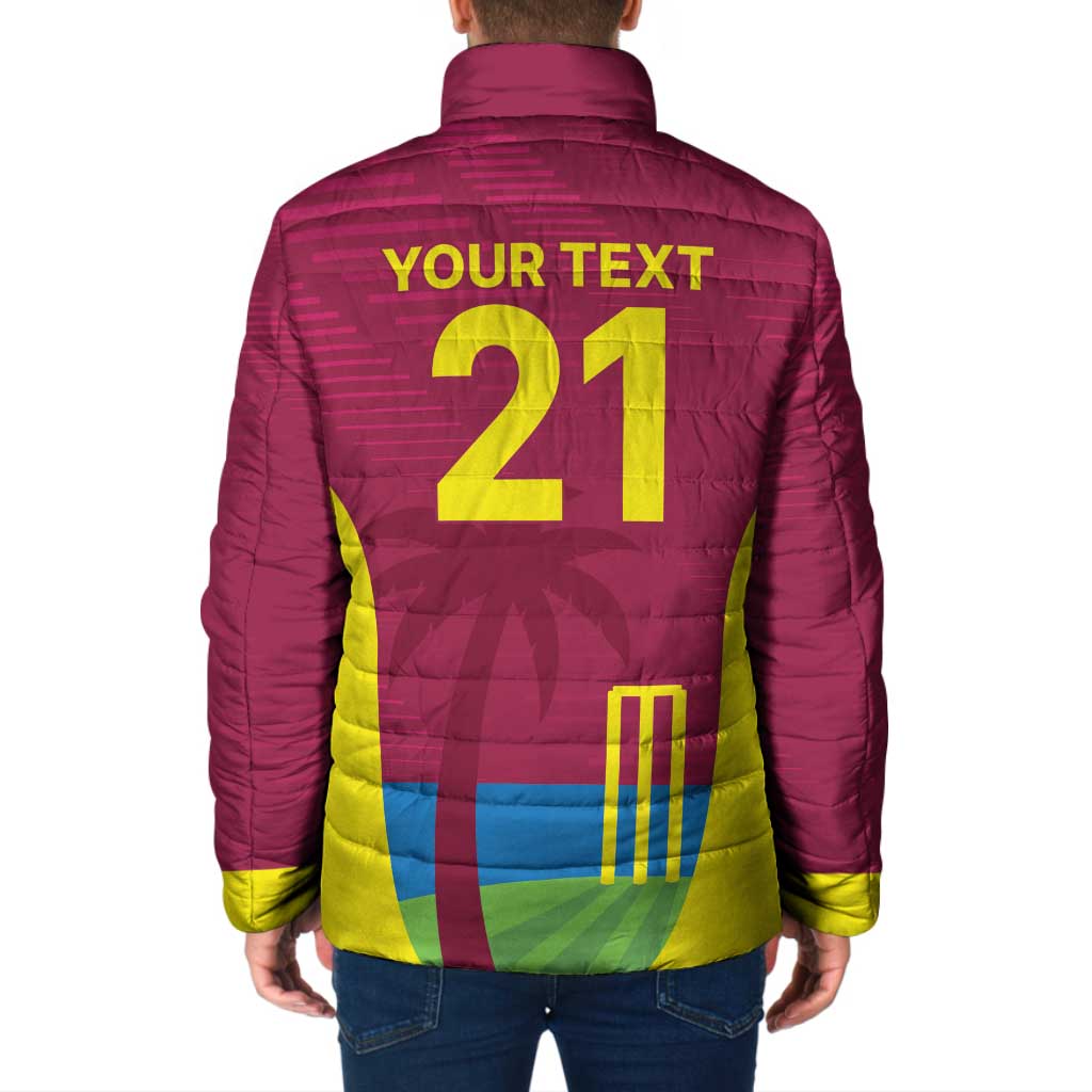 Custom West Indies Cricket Spirit 2026 Padded Jacket World T20 Edition - Wonder Print Shop
