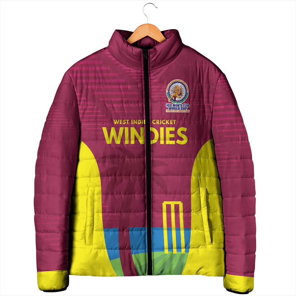 Custom West Indies Cricket Spirit 2026 Padded Jacket World T20 Edition - Wonder Print Shop