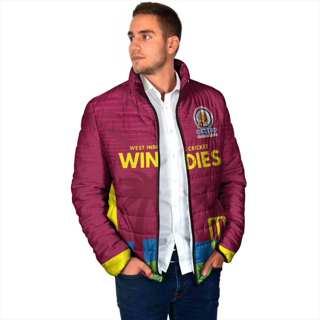 Custom West Indies Cricket Spirit 2026 Padded Jacket World T20 Edition - Wonder Print Shop