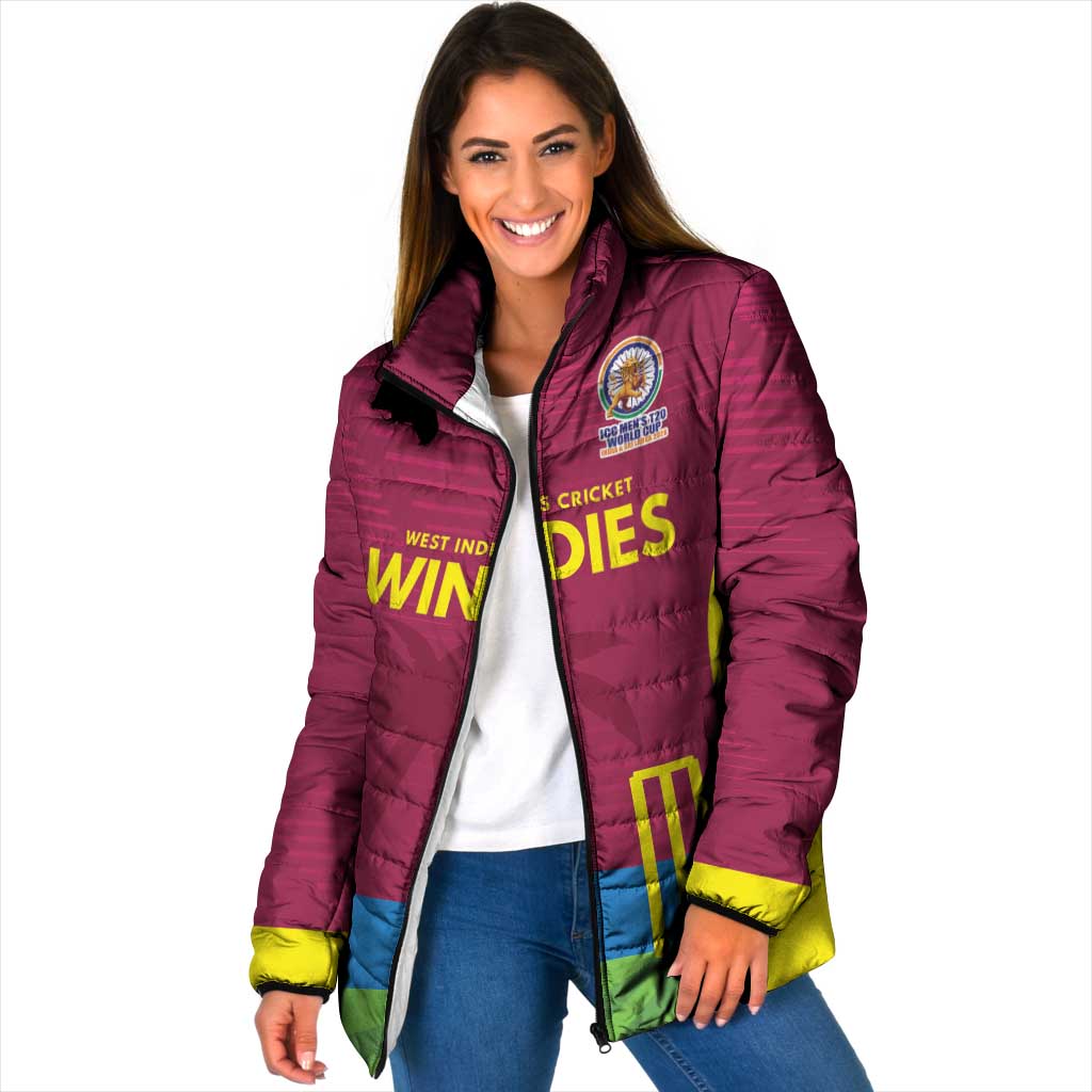 Custom West Indies Cricket Spirit 2026 Padded Jacket World T20 Edition - Wonder Print Shop