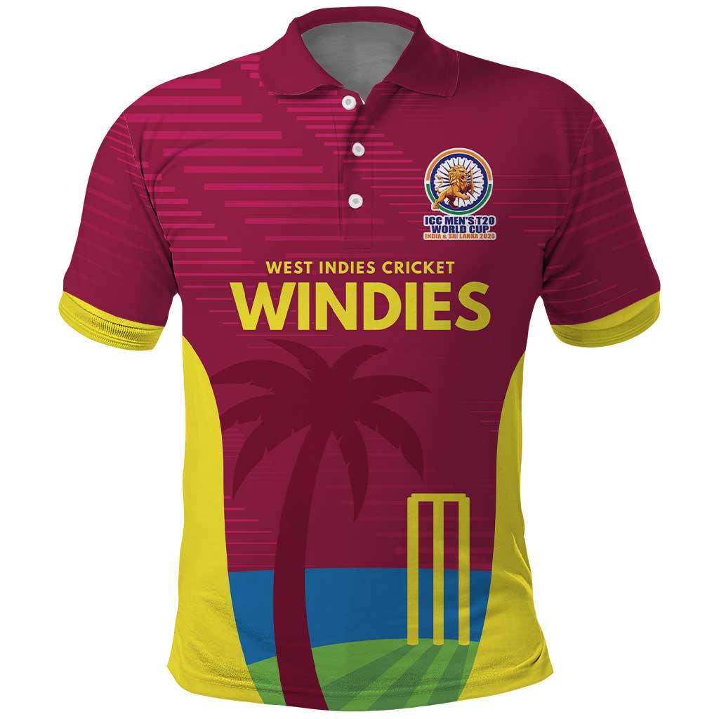 Custom West Indies Cricket Spirit 2026 Polo Shirt World T20 Edition - Wonder Print Shop
