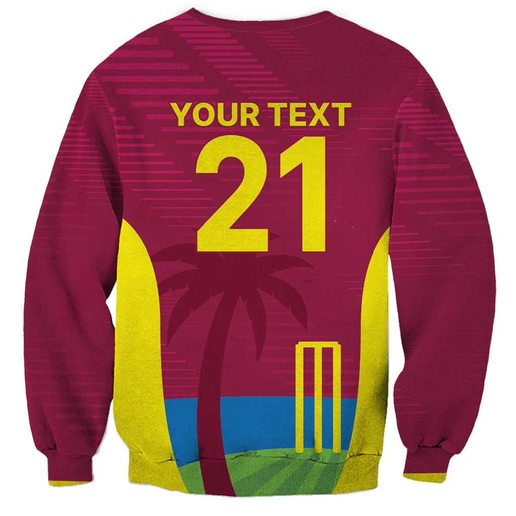 Custom West Indies Cricket Spirit 2026 Sweatshirt World T20 Edition - Wonder Print Shop