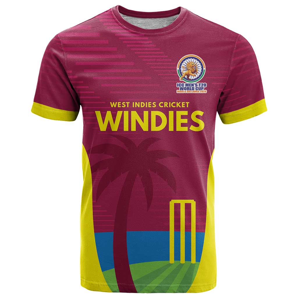 Custom West Indies Cricket Spirit 2026 T Shirt World T20 Edition - Wonder Print Shop