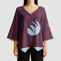 Custom West Indies 1999 Retro Kimono Sleeve Blouse Classic Champion Vintage - Wonder Print Shop