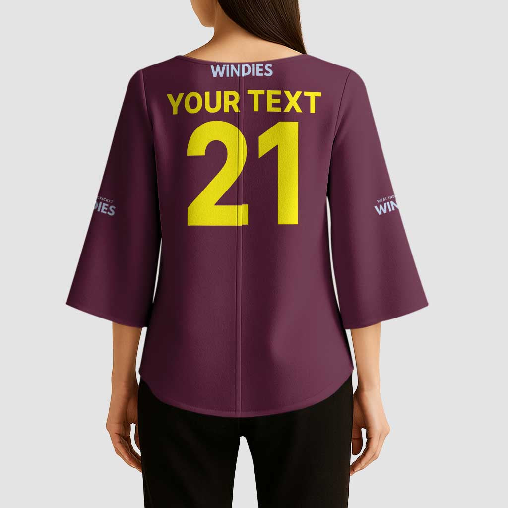 Custom West Indies 1999 Retro Kimono Sleeve Blouse Classic Champion Vintage - Wonder Print Shop