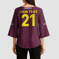 Custom West Indies 1999 Retro Kimono Sleeve Blouse Classic Champion Vintage - Wonder Print Shop