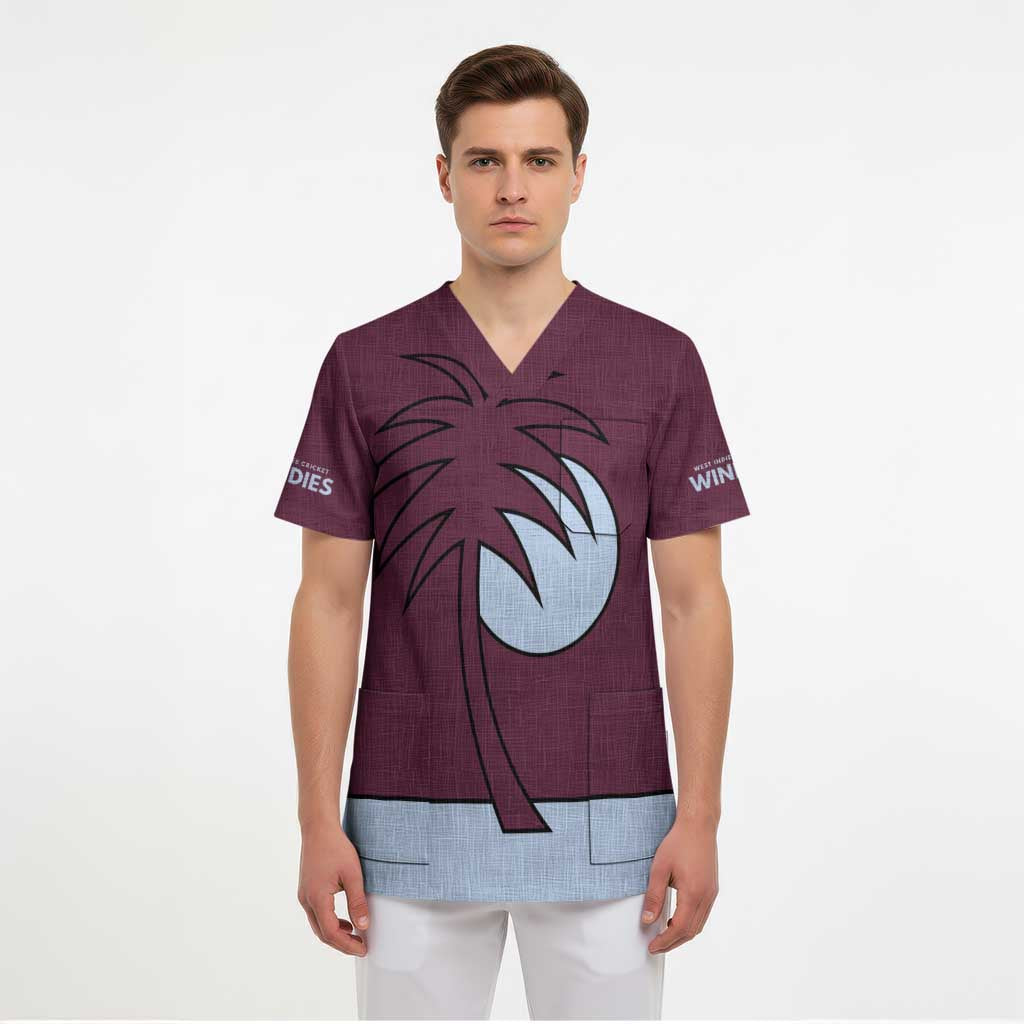 Custom West Indies 1999 Retro Scrub Top Classic Champion Vintage - Wonder Print Shop