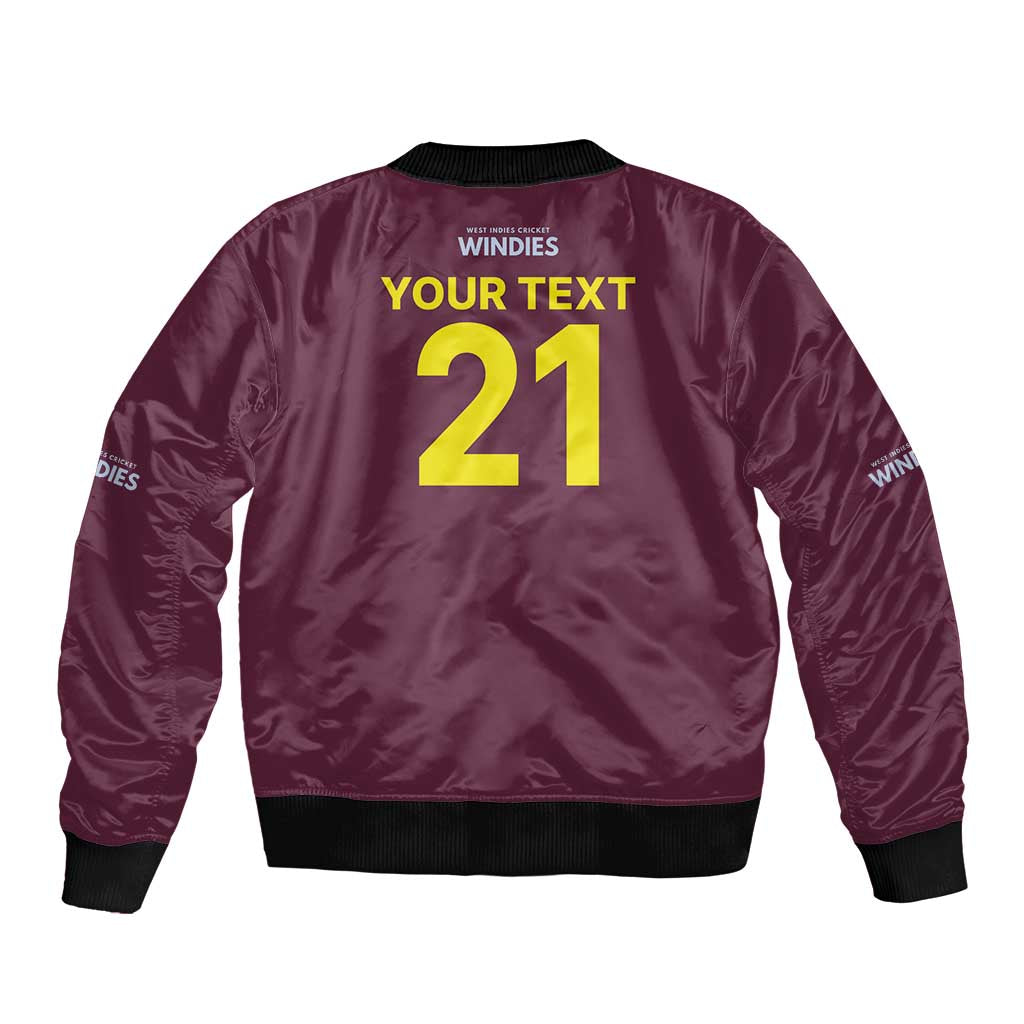 Custom West Indies 1999 Retro Sleeve Zip Bomber Jacket Classic Champion Vintage - Wonder Print Shop