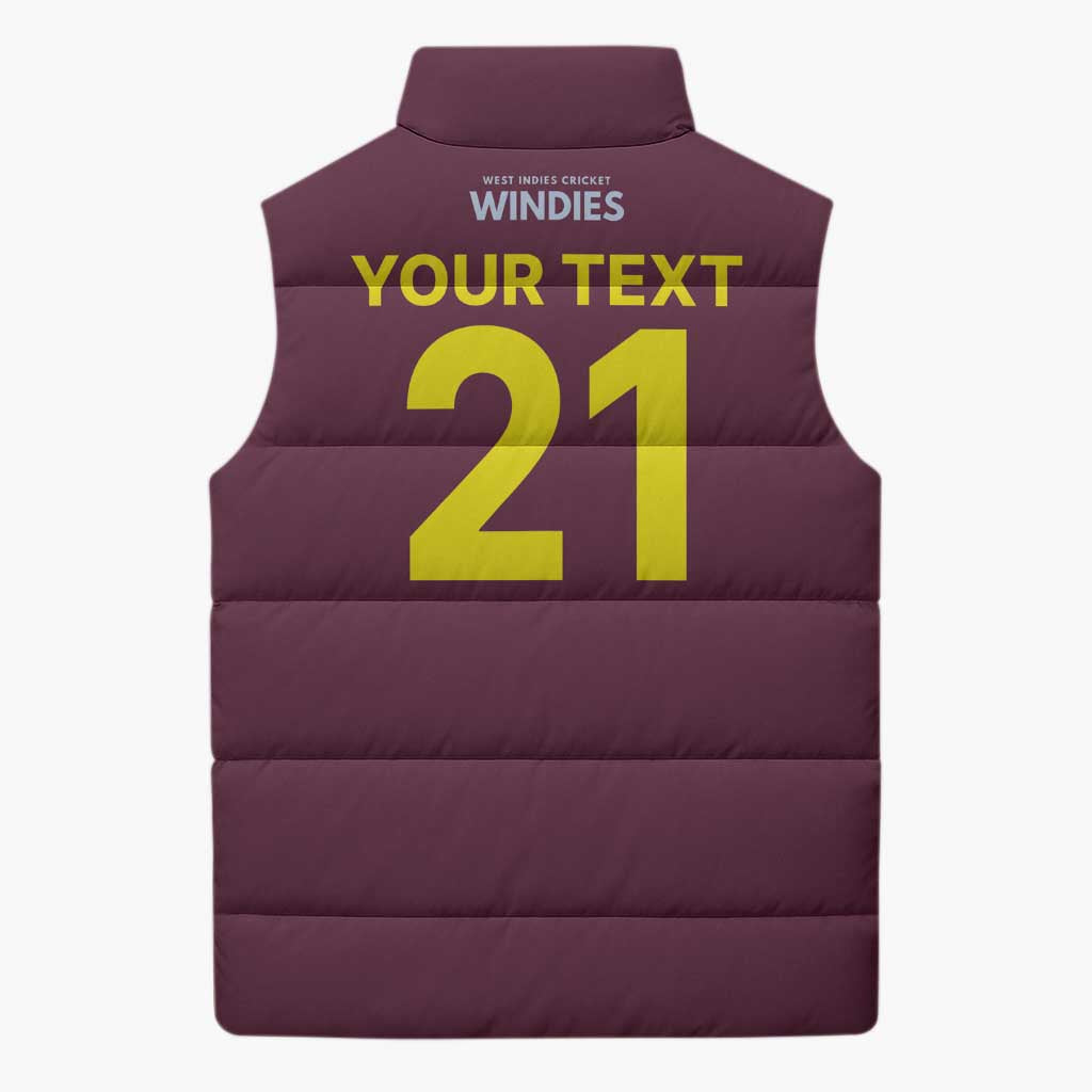 Custom West Indies 1999 Retro Sleeveless Puffer Jacket Classic Champion Vintage - Wonder Print Shop