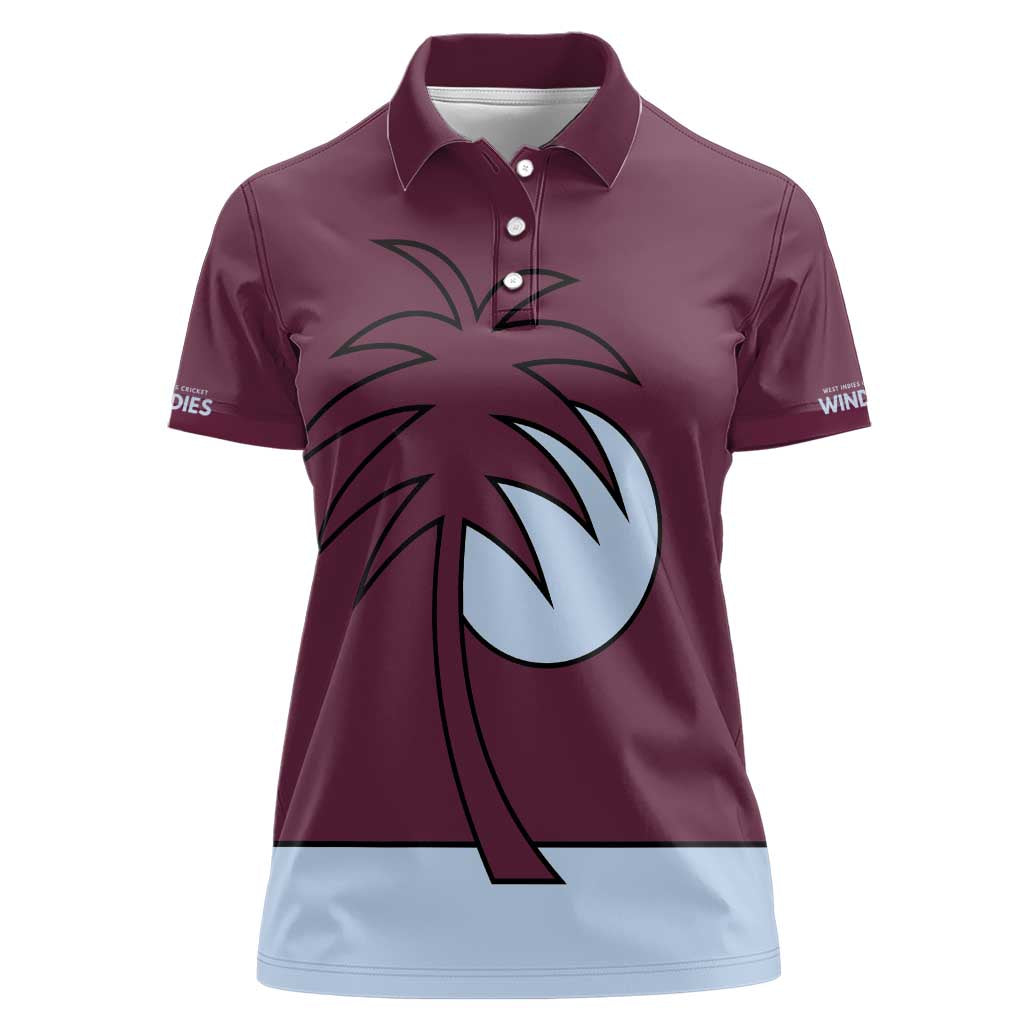 Custom West Indies 1999 Retro Women Polo Shirt Classic Champion Vintage - Wonder Print Shop