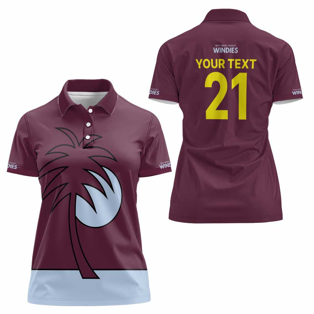 Custom West Indies 1999 Retro Women Polo Shirt Classic Champion Vintage - Wonder Print Shop
