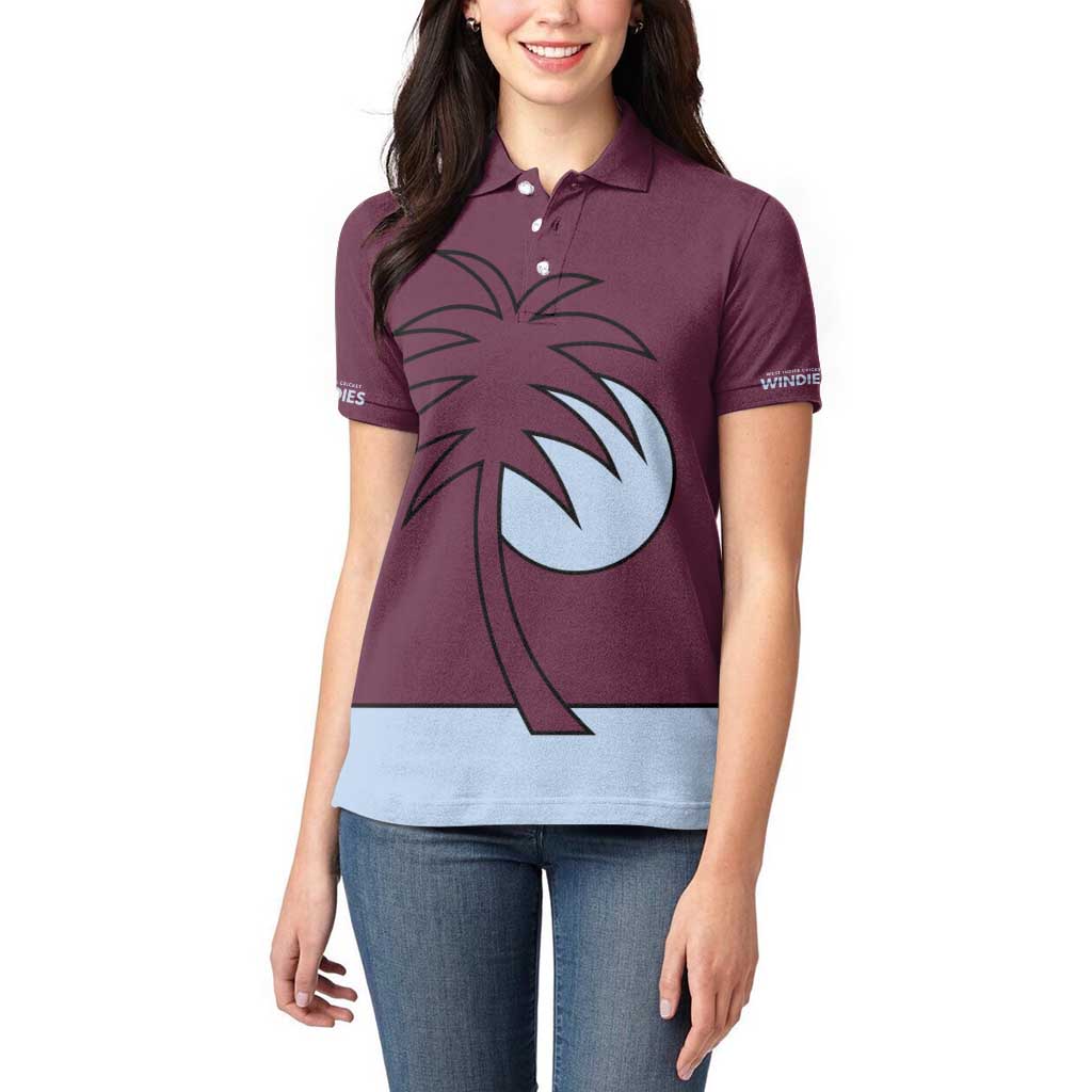 Custom West Indies 1999 Retro Women Polo Shirt Classic Champion Vintage - Wonder Print Shop