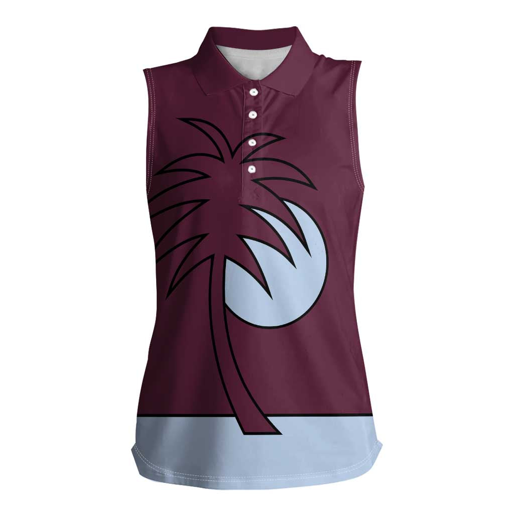 Custom West Indies 1999 Retro Women Sleeveless Polo Shirt Classic Champion Vintage - Wonder Print Shop