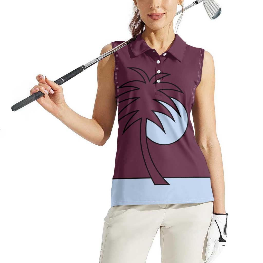 Custom West Indies 1999 Retro Women Sleeveless Polo Shirt Classic Champion Vintage - Wonder Print Shop