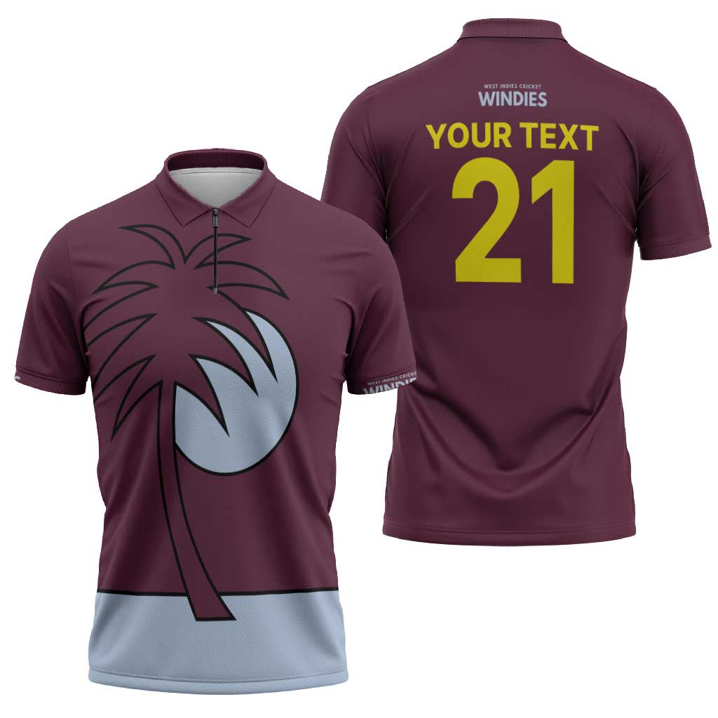 Custom West Indies 1999 Retro Zipper Polo Shirt Classic Champion Vintage - Wonder Print Shop