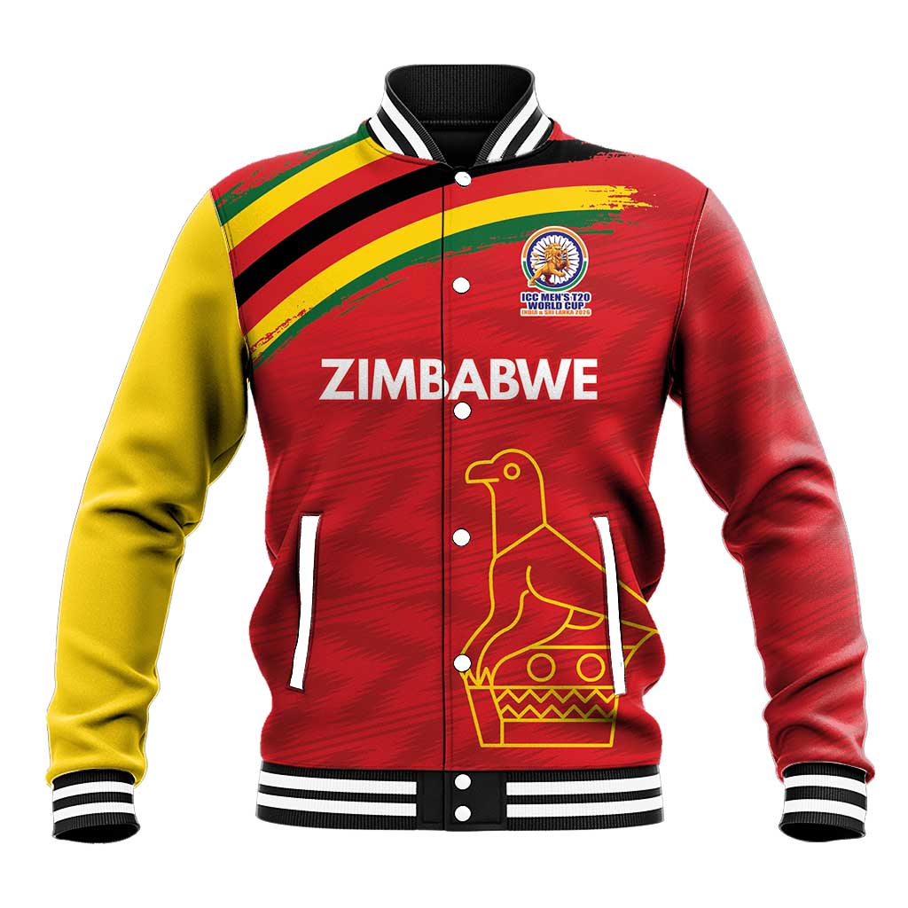 Custom Zimbabwe Cricket Spirit 2026 Baseball Jacket World T20 Edition - Wonder Print Shop
