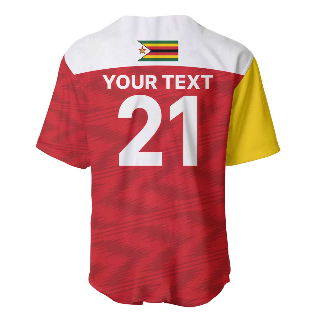 Custom Zimbabwe Cricket Spirit 2026 Baseball Jersey World T20 Edition - Wonder Print Shop