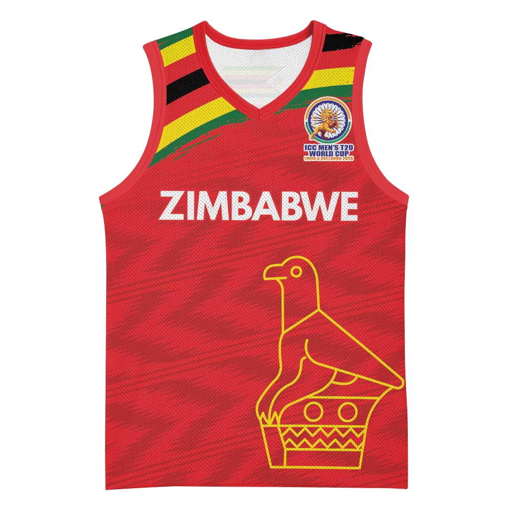 Custom Zimbabwe Cricket Spirit 2026 Basketball Jersey World T20 Edition - Wonder Print Shop