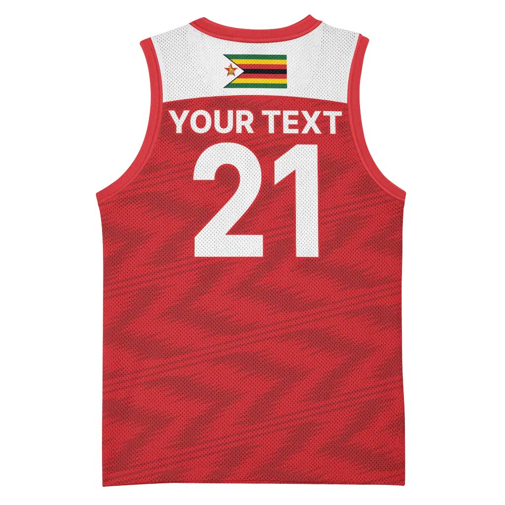Custom Zimbabwe Cricket Spirit 2026 Basketball Jersey World T20 Edition - Wonder Print Shop