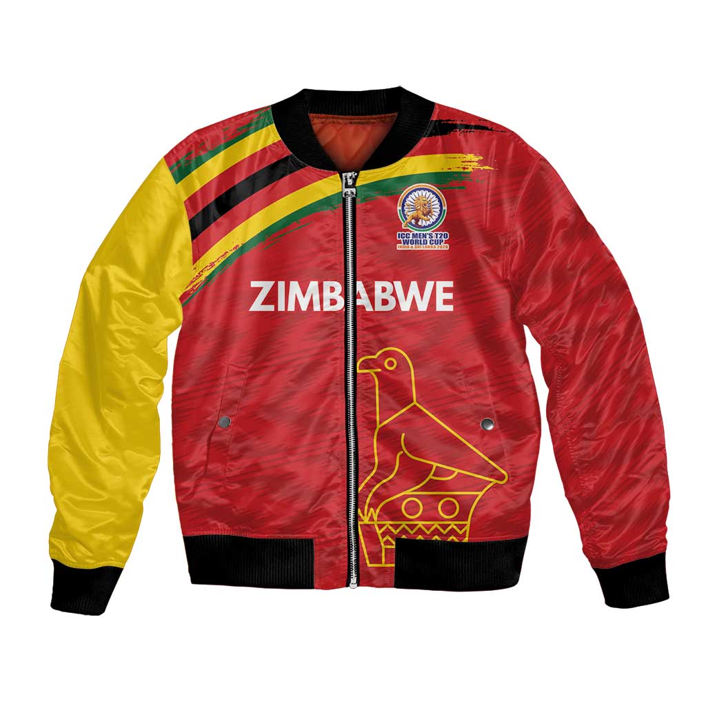 Custom Zimbabwe Cricket Spirit 2026 Bomber Jacket World T20 Edition - Wonder Print Shop