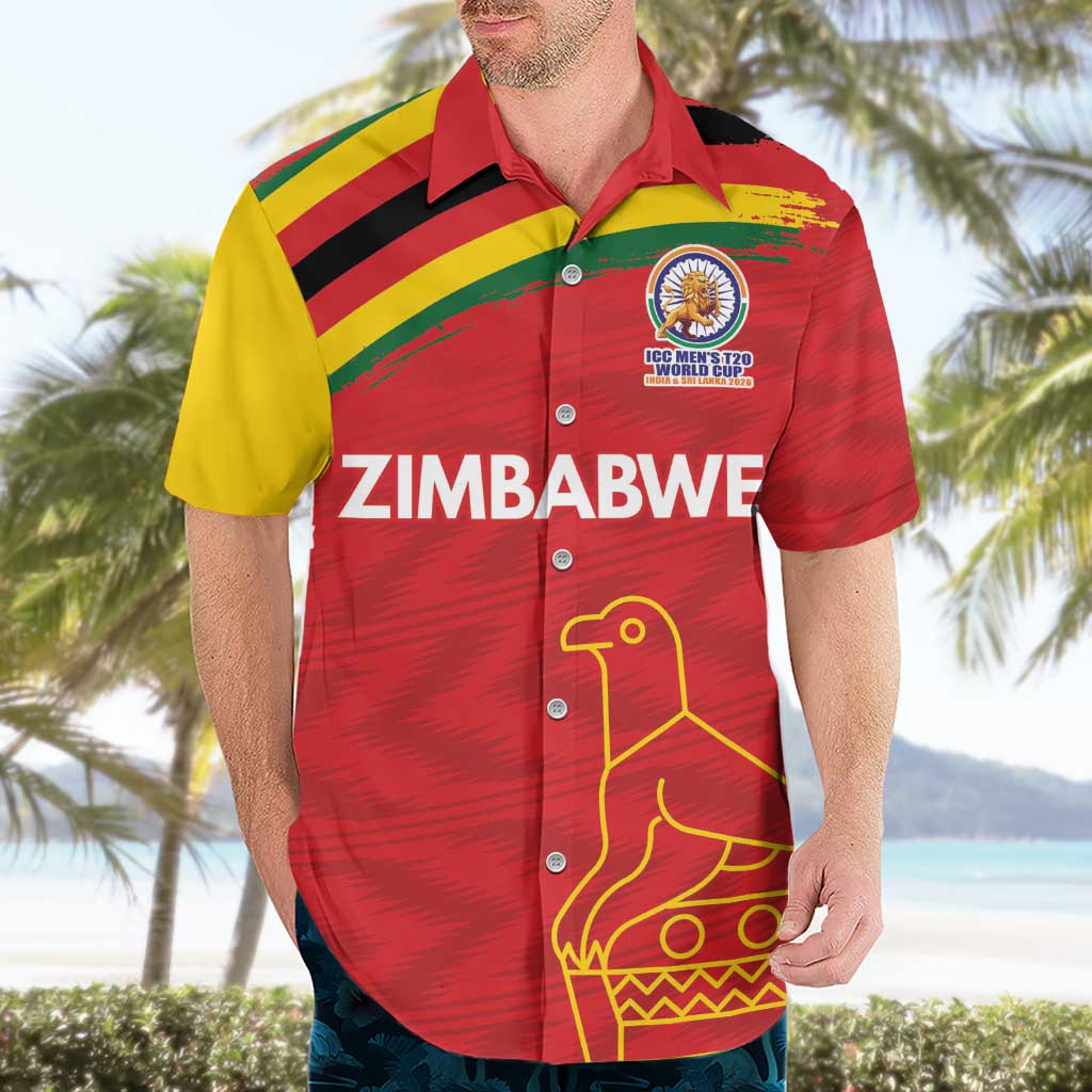 Custom Zimbabwe Cricket Spirit 2026 Hawaiian Shirt World T20 Edition - Wonder Print Shop