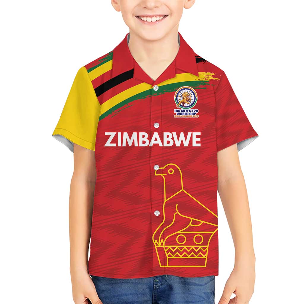 Custom Zimbabwe Cricket Spirit 2026 Hawaiian Shirt World T20 Edition - Wonder Print Shop