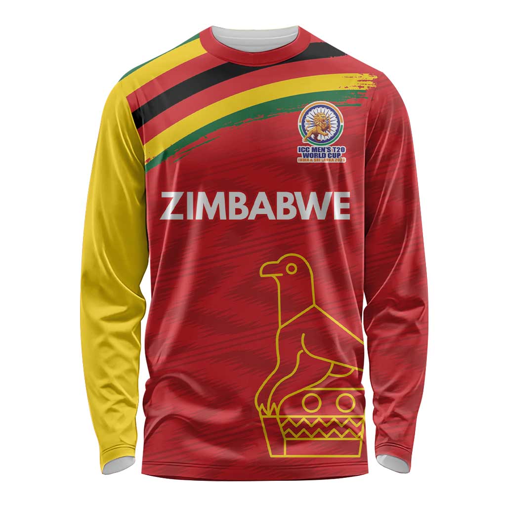 Custom Zimbabwe Cricket Spirit 2026 Long Sleeve Shirt World T20 Edition - Wonder Print Shop