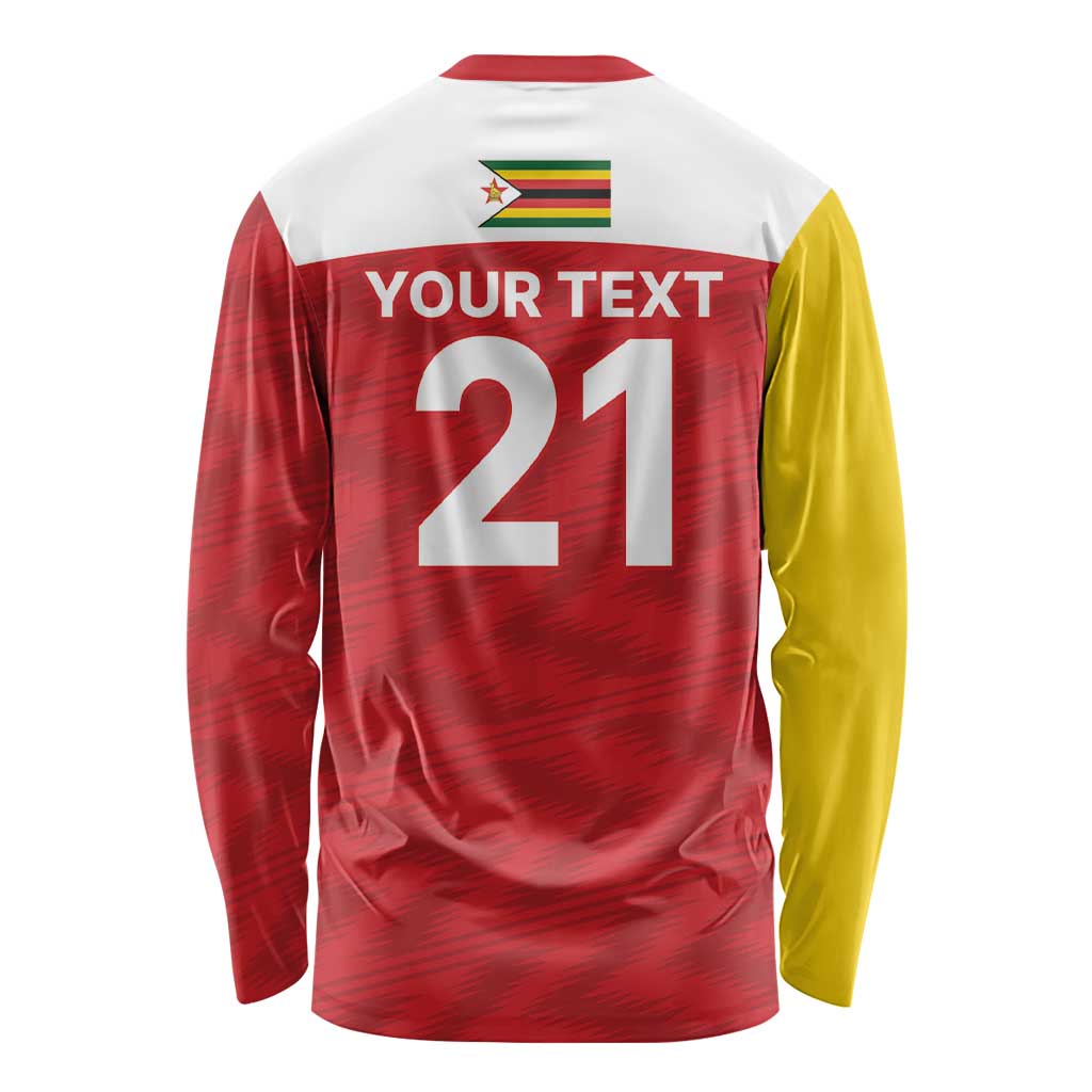 Custom Zimbabwe Cricket Spirit 2026 Long Sleeve Shirt World T20 Edition - Wonder Print Shop