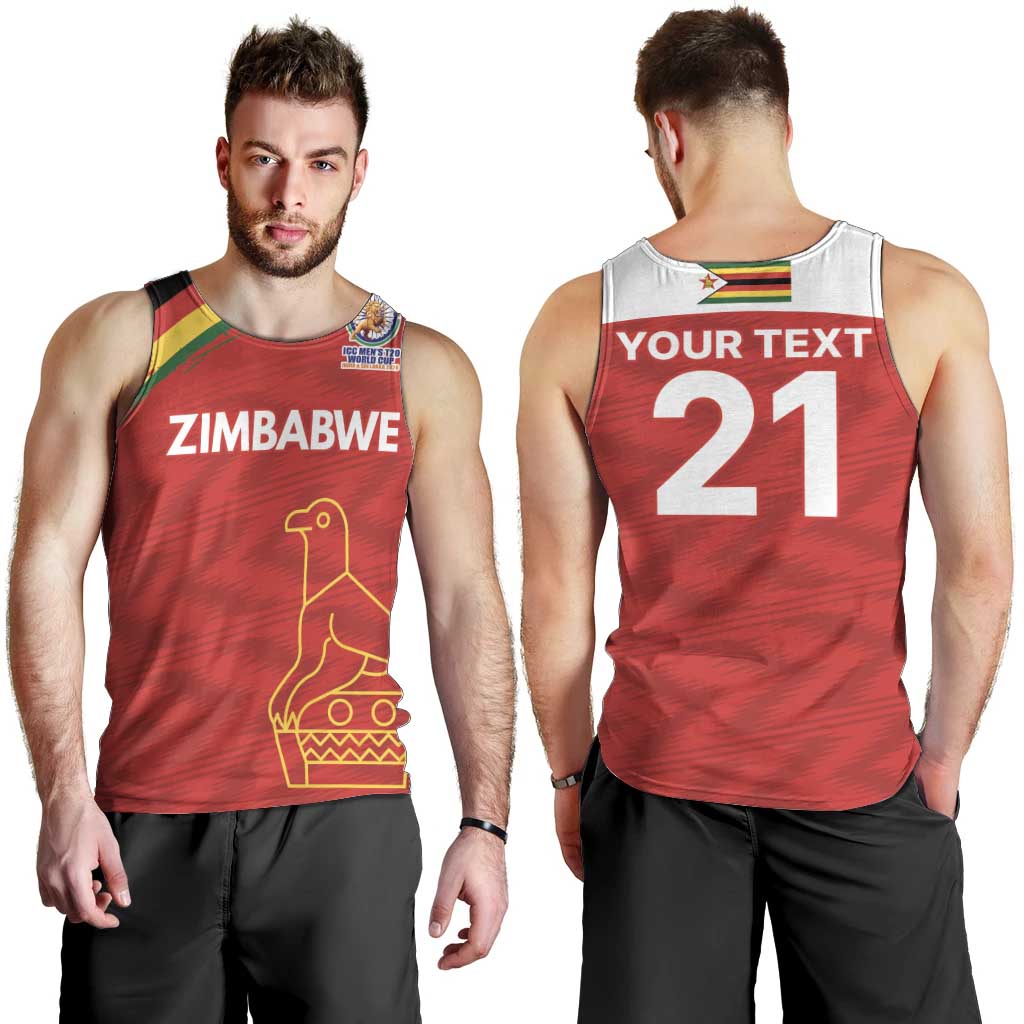 Custom Zimbabwe Cricket Spirit 2026 Men Tank Top World T20 Edition - Wonder Print Shop