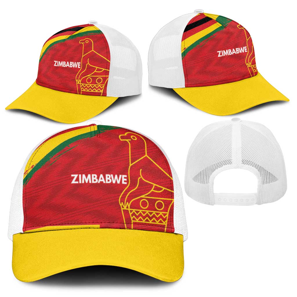 Zimbabwe Cricket Spirit 2026 Mesh Trucker Cap World T20 Edition - Wonder Print Shop