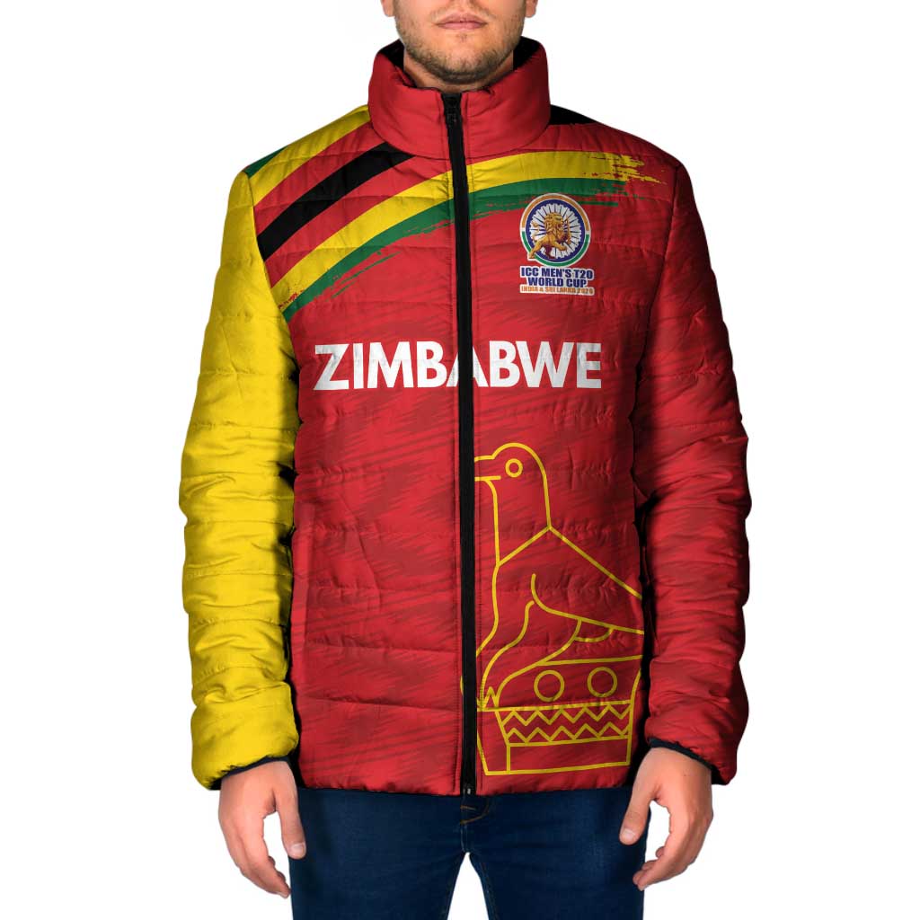 Custom Zimbabwe Cricket Spirit 2026 Padded Jacket World T20 Edition - Wonder Print Shop