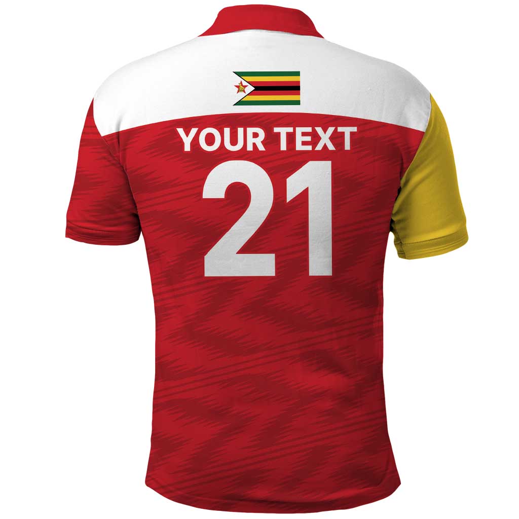 Custom Zimbabwe Cricket Spirit 2026 Polo Shirt World T20 Edition - Wonder Print Shop