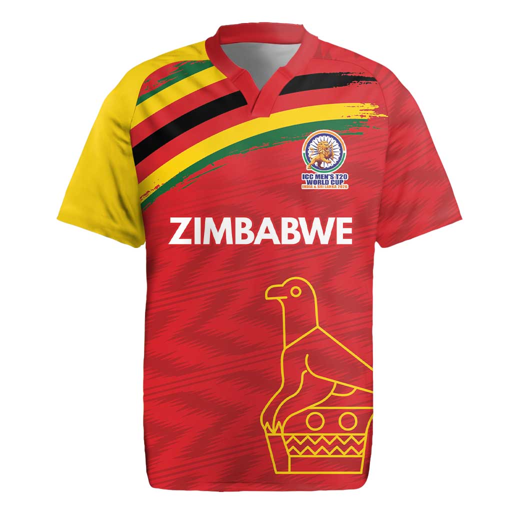 Custom Zimbabwe Cricket Spirit 2026 Rugby Jersey World T20 Edition - Wonder Print Shop