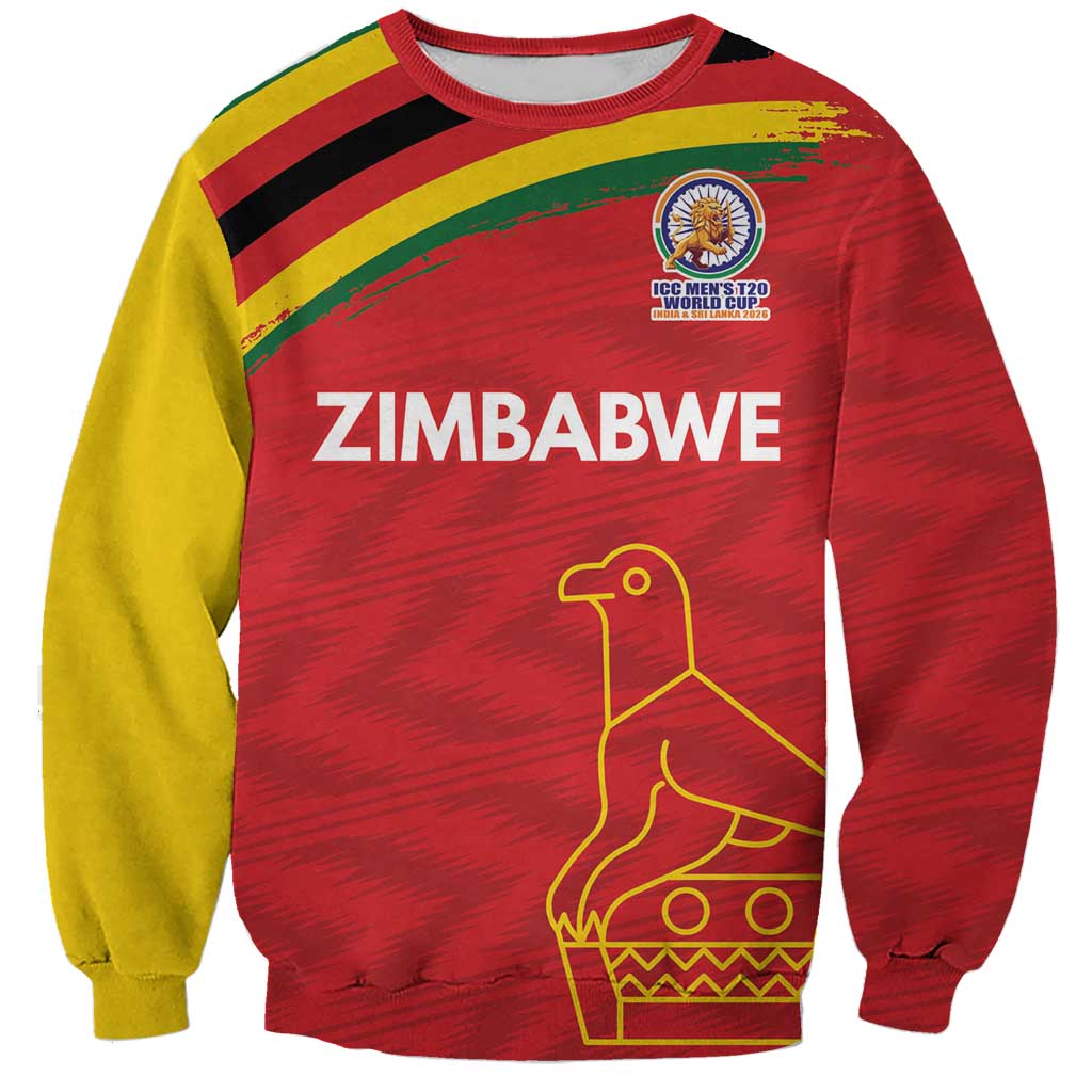 Custom Zimbabwe Cricket Spirit 2026 Sweatshirt World T20 Edition - Wonder Print Shop