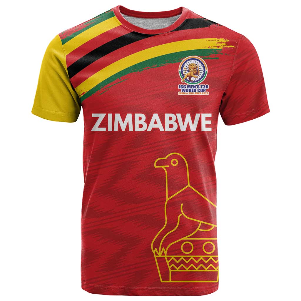 Custom Zimbabwe Cricket Spirit 2026 T Shirt World T20 Edition - Wonder Print Shop