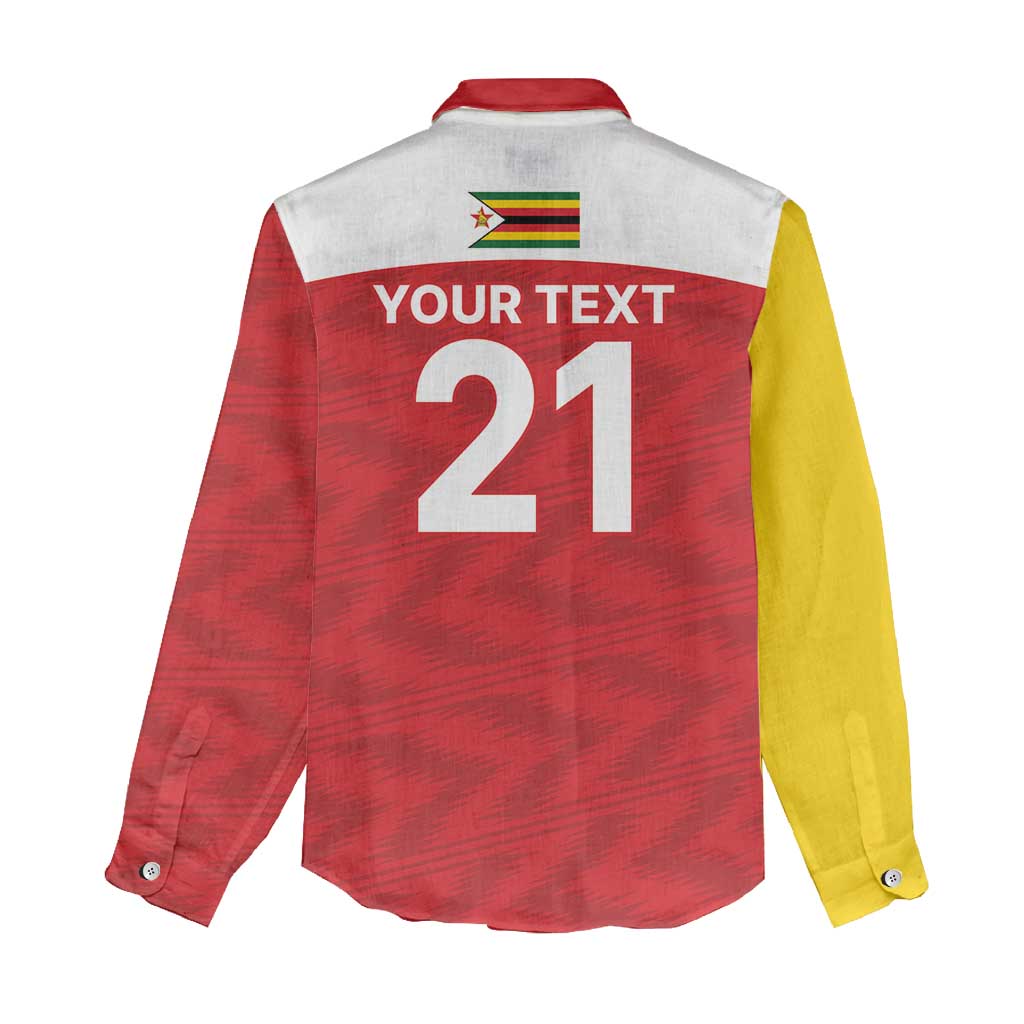 Custom Zimbabwe Cricket Spirit 2026 Women Casual Shirt World T20 Edition - Wonder Print Shop