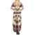 Papua Batik Motif Bird Of Paradise and Native Papuan Shield Summer Maxi Dress - Wonder Print Shop
